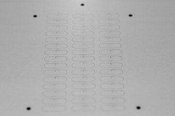 Sample steel on laser fiber